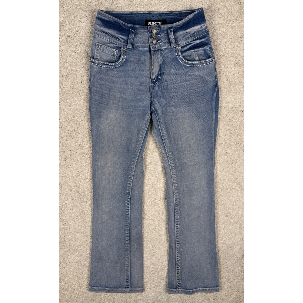 SKY Premium Collection Women's Size 7/8 Jeans Embroidered Embellishment #1427